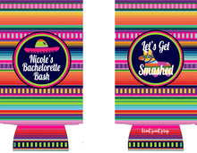 Load image into Gallery viewer, Fiesta Slim Party Huggers. Mexican Party Favors. Slim Can Fiesta Birthday Party Favors! Bachelorette Fiesta Favors! Slim Can Bachelorette!