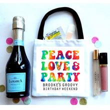 Load image into Gallery viewer, Tie Dye Party Huggers. Hippie 70's tie dye Birthday Party Huggers. Dirty 30 Birthday Party Favors. 70's theme Party Favors. Tie Dye Party