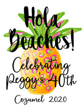 Load image into Gallery viewer, Pineapple Personalized Tote Bag