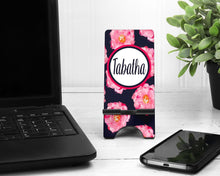 Load image into Gallery viewer, Floral Cell Phone Stand.Cell Phone Stand, phone stand, iphone stand, iphone holder, cell phone holder, charging stand