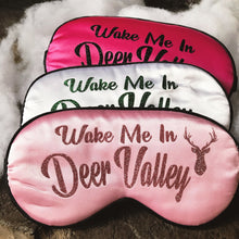 Load image into Gallery viewer, Deer Valley Glitter Sleep Mask