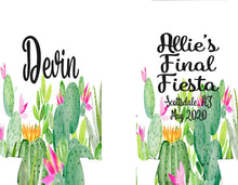 Load image into Gallery viewer, Cactus Bachelorette Party Huggers. Scottsdale Party Favors. Slim Can Cactus Birthday Party Favors! Scottsdale Slim Can Bachelorette!