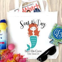 Load image into Gallery viewer, Mermaid Personalized Tote Bag