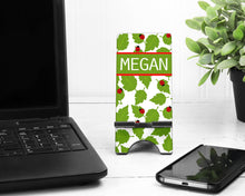 Load image into Gallery viewer, Ladybug Cell Phone Stand. Personalized Ladybug Cell Phone Stand, Fits most Cell phones, I phone dock for Desks, Nightstands and Counters!