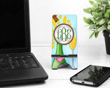 Load image into Gallery viewer, Champagne Cell Phone Stand. Cell Phone Stand, Fits most Cell phones, I phone dock for the Wine Lover!