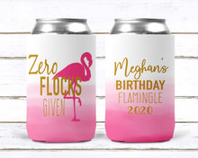 Load image into Gallery viewer, Flamingo Ombre Party Huggers. Flamingo Party Favors. Final Flamingle! Flamingo Birthday or Bachelorette Party Favors. Flamingle Party
