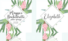 Load image into Gallery viewer, Tropical Flower Party Huggers. Tropical Wedding or Bachelorette Party Favors. Palm Girl's Beach Weekend. Family Vacation Beach Favors.