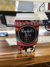 Load image into Gallery viewer, Fiesta Solo Cup Huggers. Fiesta Beach Party Favors. Girls weekend. Fiesta Bachelorette or Birthday. Personalized Mexican Vacation Favors!