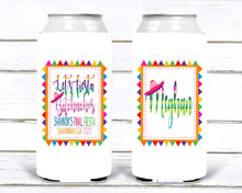 Load image into Gallery viewer, Fiesta Bachelorette Party Huggers. Mexican Party Favors. Slim Can Fiesta Birthday Party Favors! Down to Fiesta! Slim Can Bachelorette!