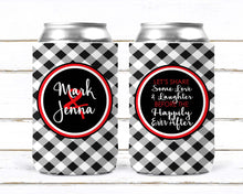 Load image into Gallery viewer, Gingham Party Huggers. BBQ Wedding Shower Favors. BBQ Party Favors. Engagement Party Favors. Personalized Barbeque Shower Favors!