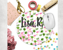 Load image into Gallery viewer, Flamingo Mouse Pad