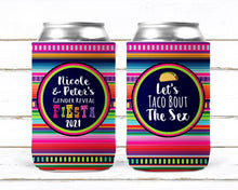 Load image into Gallery viewer, Fiesta Baby Party Huggers. Baby Shower Fiesta Party Favors. Fiesta Birthday Party Favors! Gender Reveal Fiesta! Fiesta Baby Shower favors!