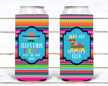 Load image into Gallery viewer, Fiesta Party Huggers. Fiesta Vacation Coolies. Mexican Pinata Party Favors. Fiesta Birthday Party Favors! Down to Fiesta!