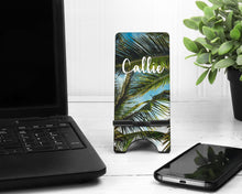 Load image into Gallery viewer, Tropical Palms Phone Stand