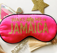 Load image into Gallery viewer, Jamaica Glitter Sleep Mask