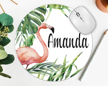 Load image into Gallery viewer, Flamingo Mouse Pad