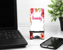 Load image into Gallery viewer, Cottage Chic Cell Phone Stand.Cell Phone Stand, Great teacher gift! Custom Gift for mom, sister, daughter! Boss or Coworker gift too!