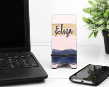 Load image into Gallery viewer, Navy Rose Gold Ombre Phone Holder