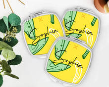 Load image into Gallery viewer, Banana Mirror | Bridal Party Favor | Bridesmaid Gift | Bachelorette Party Favors | Make up Mirror |Shit Kit Bags