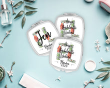 Load image into Gallery viewer, Personalized Florida Mirror | Personalized | Bridal Party Favor | Bridesmaid Gift | Bachelorette Party Favors | Make up Mirror|Shit Kit Bags