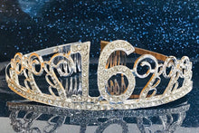 Load image into Gallery viewer, Sweet 16 4" Satin Sash. Birthday Satin Sash,Birthday Party Sash, 21st, 30th, 40th Birthday sashes! Birthday Party Favor.