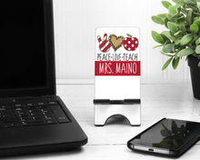 Load image into Gallery viewer, Teacher's Cell Phone Stand. Custom teacher's gift! Personalized teacher gift! Student teacher gift! Teacher Appreciation gift!