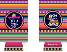 Load image into Gallery viewer, Fiesta Slim Party Huggers. Mexican Party Favors. Slim Can Fiesta Birthday Party Favors! Bachelorette Fiesta Favors! Slim Can Bachelorette!
