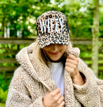 Load image into Gallery viewer, Leopard Trucker Hat | Birthday Trucker Hat | Bachelorette Party Hat | Leopard Party Hat | Bride to Be Hat | Bride Hat |