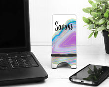 Load image into Gallery viewer, Geode Purple Phone Stand