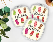 Load image into Gallery viewer, Popsicle Mirror | Birthday Party Favor | Bridesmaid Gift | Bachelorette Party Favors | Make up Mirror | Shit Kit Bags | Party Favor | Summer