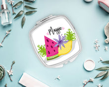 Load image into Gallery viewer, Summer Makeup Mirror | Birthday Party Favor | Bridesmaid Gift | Bachelorette Party Favors | Make up Mirror | Shit Kit Bags | Party Favor