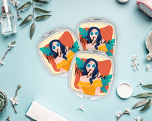 Load image into Gallery viewer, Personalized Girl Party Mirror | Bridal Party Favor | Bridesmaid Gift | Bachelorette Party Favors | Make up Mirror | Shit Kit Bags