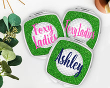 Load image into Gallery viewer, Golf Team Gift | Golf Party Favor | Golf Make up Mirror | Golfer Party Favors | Golfer Gift | Golf Team Gift | Golf Event Favors