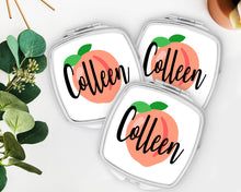 Load image into Gallery viewer, Peach Personalized Makeup Mirror