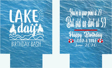 Load image into Gallery viewer, Lake Life Personalized Huggers. Lake or River Party Favors. Float Trip Favors! Bachelor or Bachelorette Tubing Party Favors!