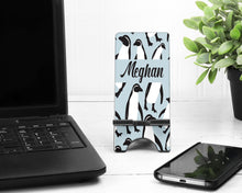 Load image into Gallery viewer, Penguin Cell Phone Stand. Custom Phone Stand, Personalized Penguin Gift! Teacher Gift, gift for co worker. Mom, Daughter Sister!