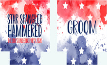 Load image into Gallery viewer, USA Party Huggers. Red White and Blue Party Favors! USA Bachelor Party Gifts. America Birthday Party Favors. Bachelorette Weekend Huggers.