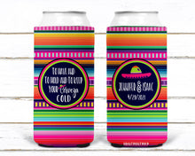 Load image into Gallery viewer, Fiesta Slim Party Huggers. Mexican Party Favors. Slim Can Fiesta Birthday Party Favors! Bachelorette Fiesta Favors! Slim Can Bachelorette!