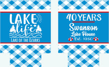 Load image into Gallery viewer, Float trip Personalized Huggers. Lake or River Party Favors. Lake Party Favors! Bachelor or Bachelorette Tubing Party Favors!