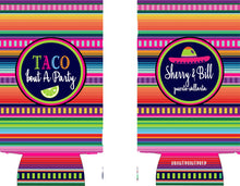 Load image into Gallery viewer, Fiesta Slim Can Party Huggers. Mexican Party Favors. Slim Can Fiesta Birthday Party Favors! Bachelorette Fiesta! Slim Can Bachelorette!