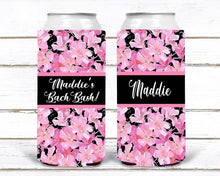 Load image into Gallery viewer, Floral Slim party huggers. Skinny can party favors. Custom Birthday or Bachelorette Party Favors. Charleston and Savannah Bachelorette!