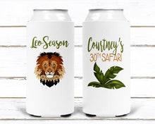 Load image into Gallery viewer, Jungle Party Huggers. Getting Wild Bachelorette or Birthday Huggers. Leopard Bachelorette Party Favors. Personalized Party Huggers!