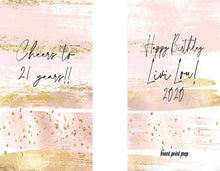 Load image into Gallery viewer, Rose Gold "Glitter" Party Huggers. Slim Can Party. Personalized Bachelorette Party favors. Birthday Party Favors! White and Gold favors.