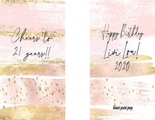 Load image into Gallery viewer, Rose Gold "Glitter" Party Huggers. Slim Can Party. Personalized Bachelorette Party favors. Birthday Party Favors! White and Gold favors.