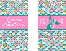 Load image into Gallery viewer, Mermaid Party huggers. Skinny can Mermaid party favors. Mermaid Birthday or Bachelorette Party Favors. Beach bachelorette party!