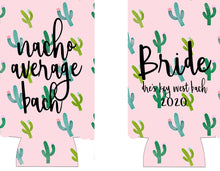 Load image into Gallery viewer, Cactus Bachelorette Party Huggers. Scottsdale Party Favors. Slim Can Cactus Birthday Party Favors! Scottsdale Slim Can Bachelorette!