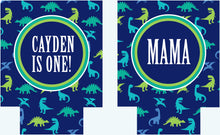 Load image into Gallery viewer, Dinosaur Birthday Party Huggers. Dinosaur Birthday party Favors. Dino Baby Shower Favors. 1st and 2nd Birthday favors!