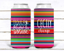 Load image into Gallery viewer, Fiesta Party Slim Can Huggers. Fiesta Bachelorette Party Favors. Fiesta Wedding Shower Favors! Fiesta Birthday Down to Fiesta!