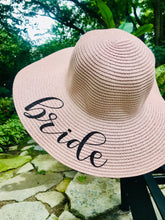 Load image into Gallery viewer, Beach Party Hat |Birthday Girl Hat |Birthday Favors | Bride Beach Hat | Dirty 30/ Bride to Be/ Floppy Beach Hat/Birthday Gift/Glitter