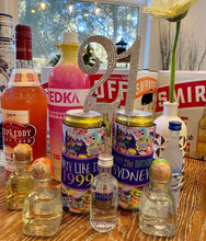 Load image into Gallery viewer, 90's Theme Party Huggers. SKINNY CAN 90's Birthday or Bachelorette Huggers. Retro Birthday Favors. 90's Prom Party favors!